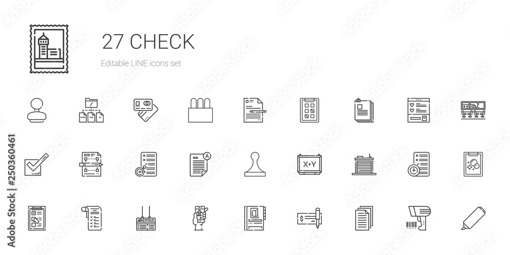 check icons set check icons set