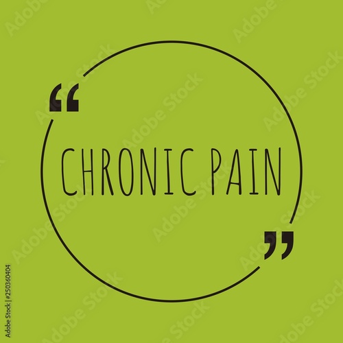 Chronic pain word concept