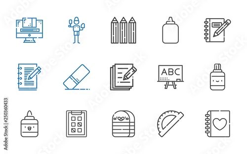 pencil icons set