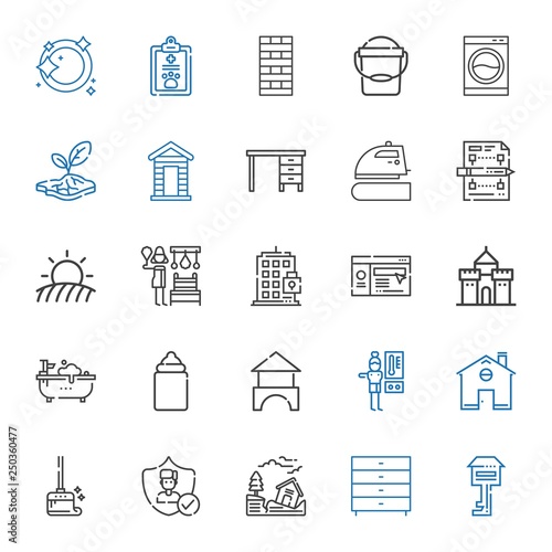 house icons set