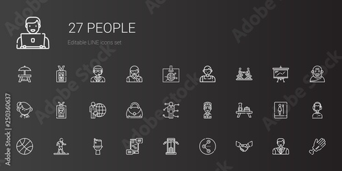 people icons set
