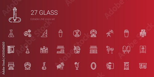 glass icons set