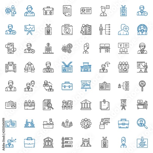 businessman icons set