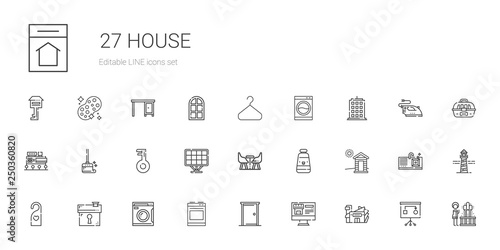 house icons set