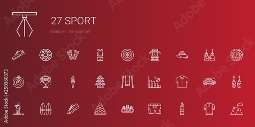 sport icons set