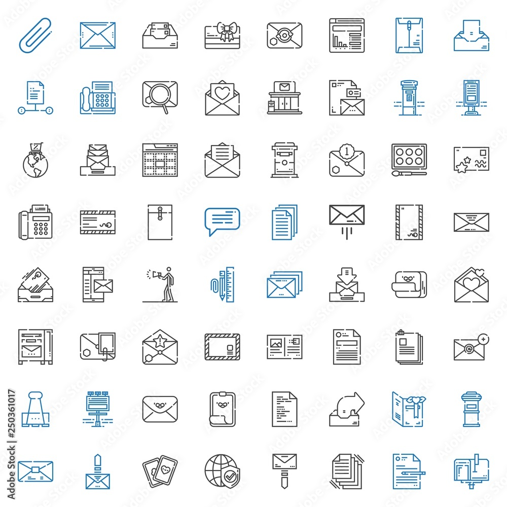 email icons set email icons set