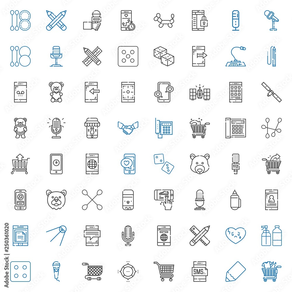 Obraz premium clipart icons set