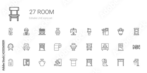 room icons set