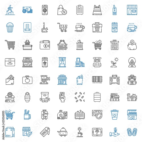 bag icons set
