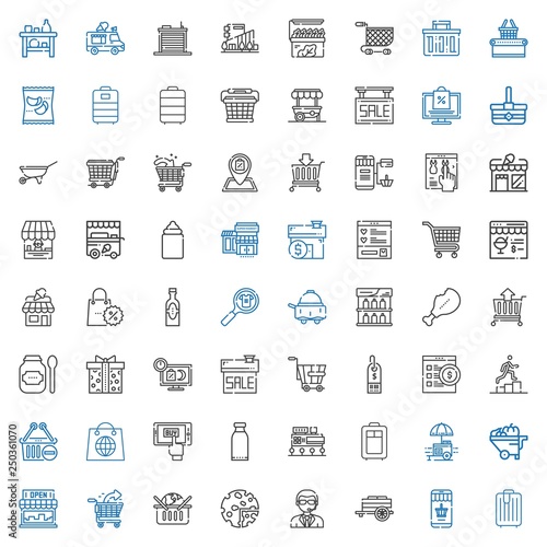 cart icons set