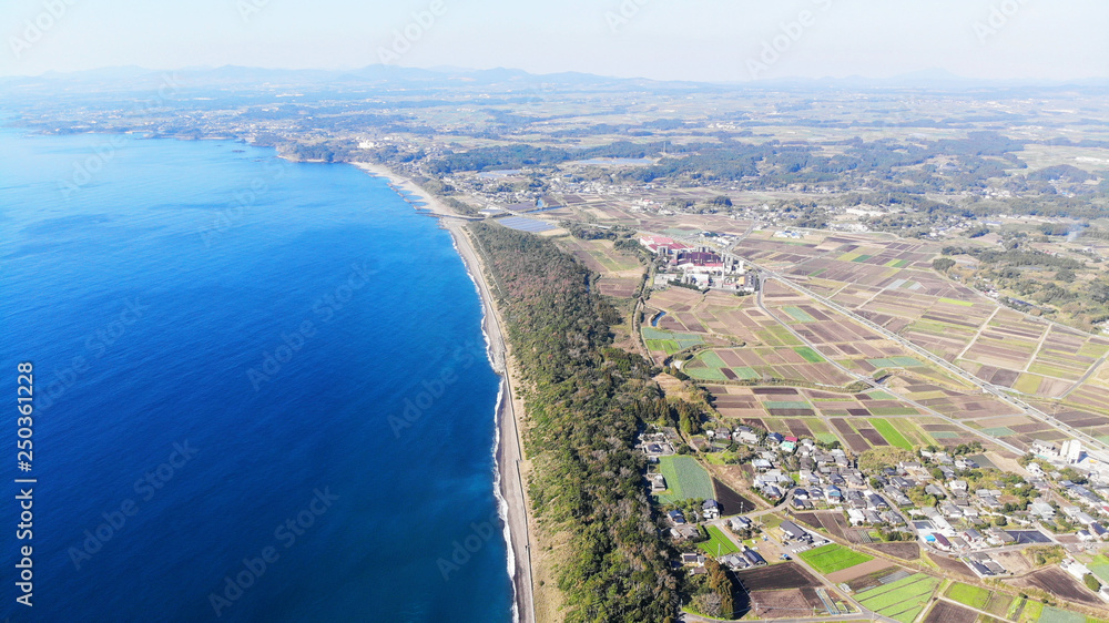 Aerial View of Satuma Peninsula, Japan