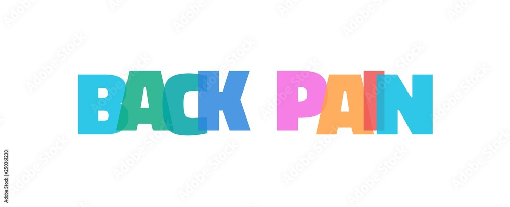 Back pain word concept Back pain word concept