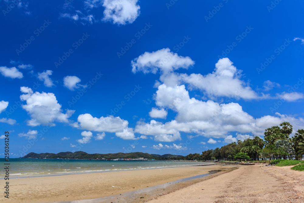 Beautiful beach and sky.