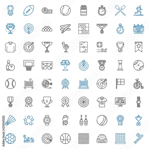 competition icons set