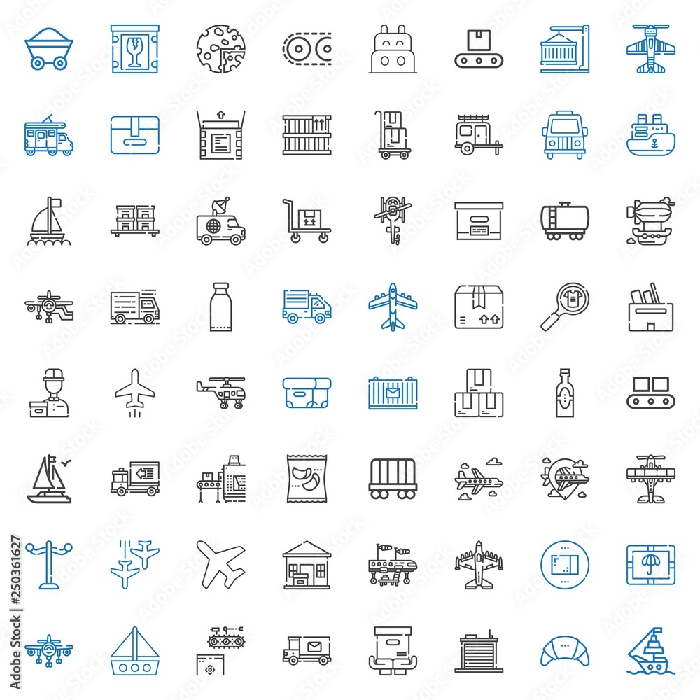 cargo icons set cargo icons set