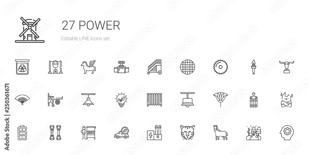 power icons set power icons set