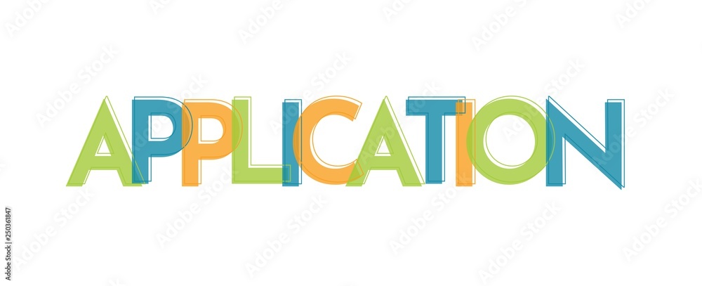 Application word concept Application word concept
