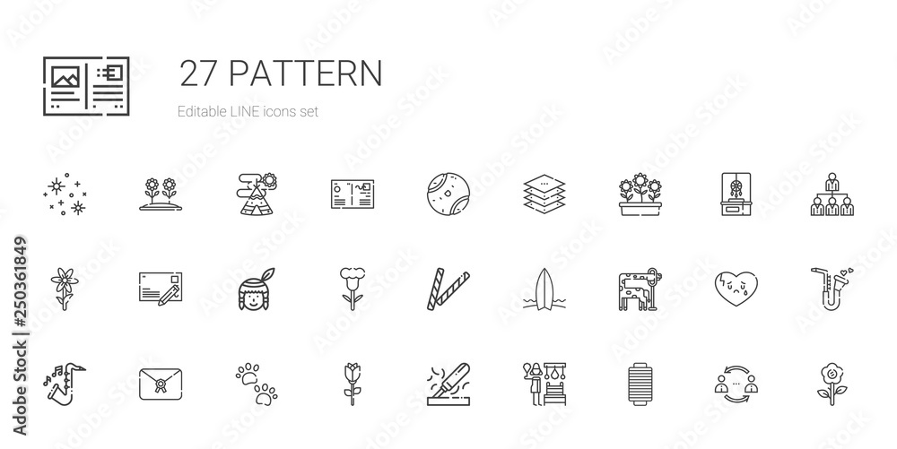 pattern icons set pattern icons set