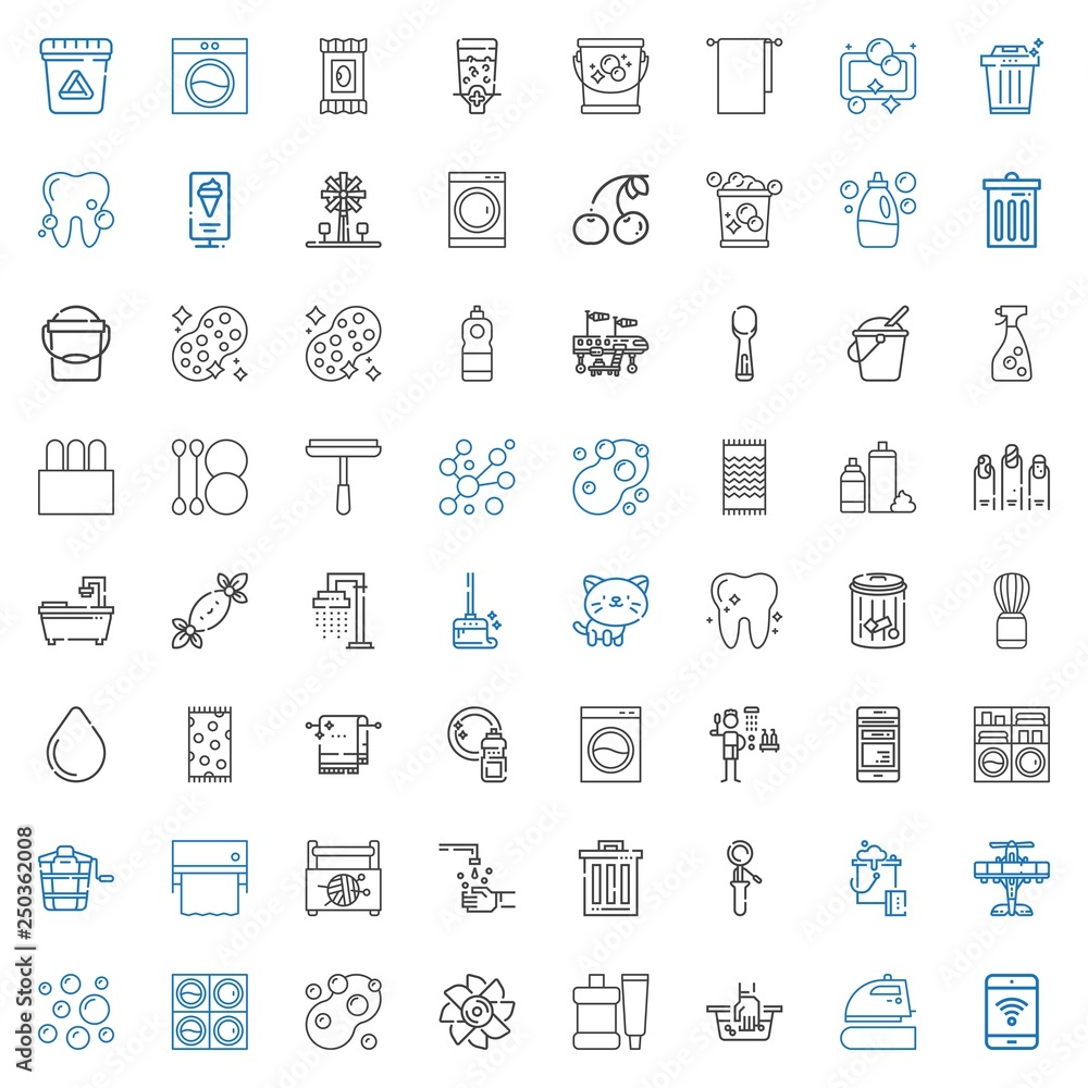 Fototapeta premium clean icons set