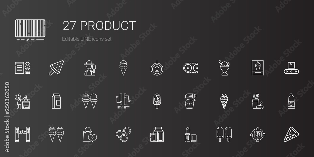 product icons set product icons set