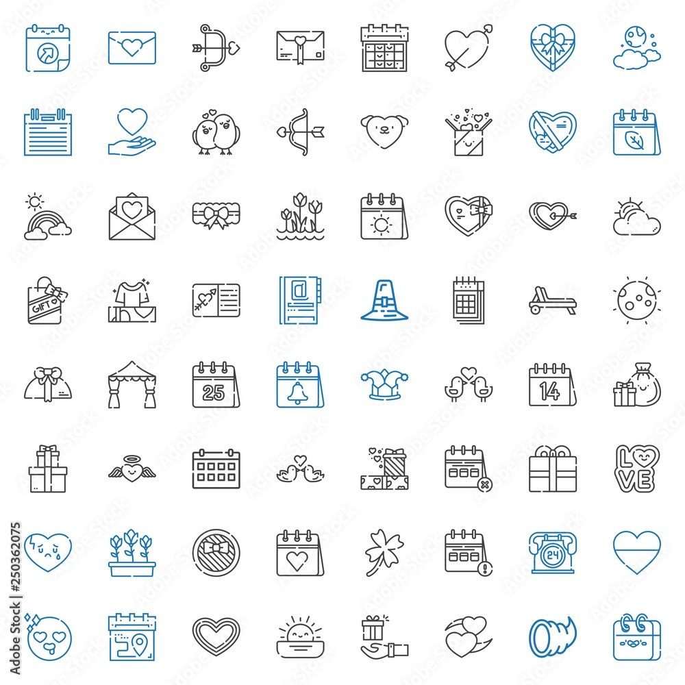 day icons set