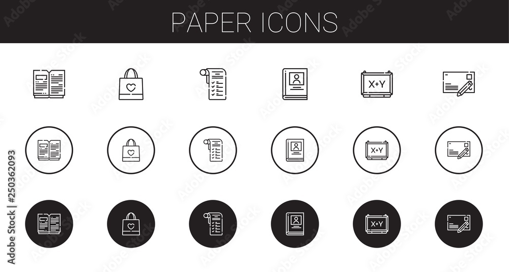 paper icons set paper icons set