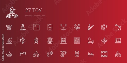 toy icons set