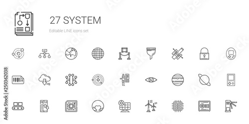 system icons set