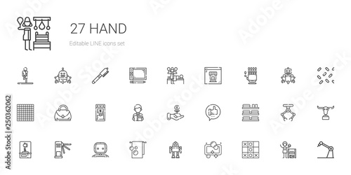 hand icons set
