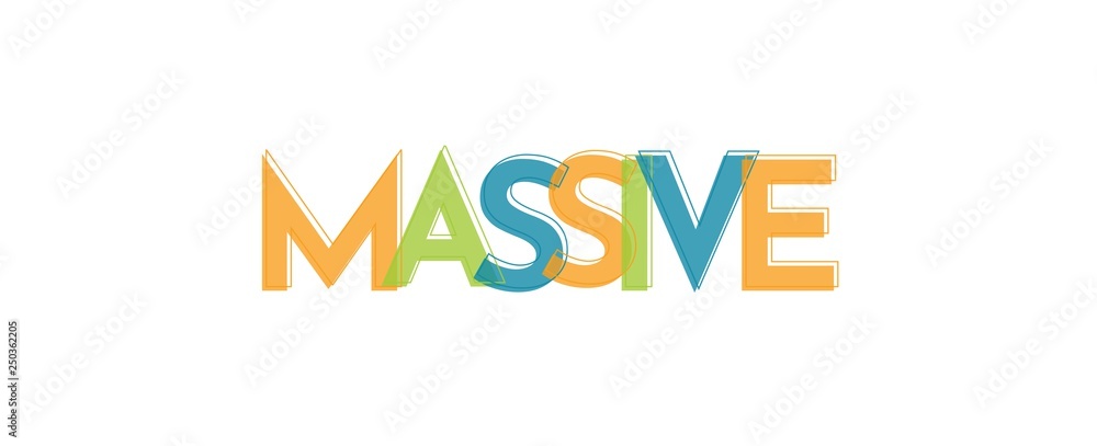 Massive word concept Massive word concept