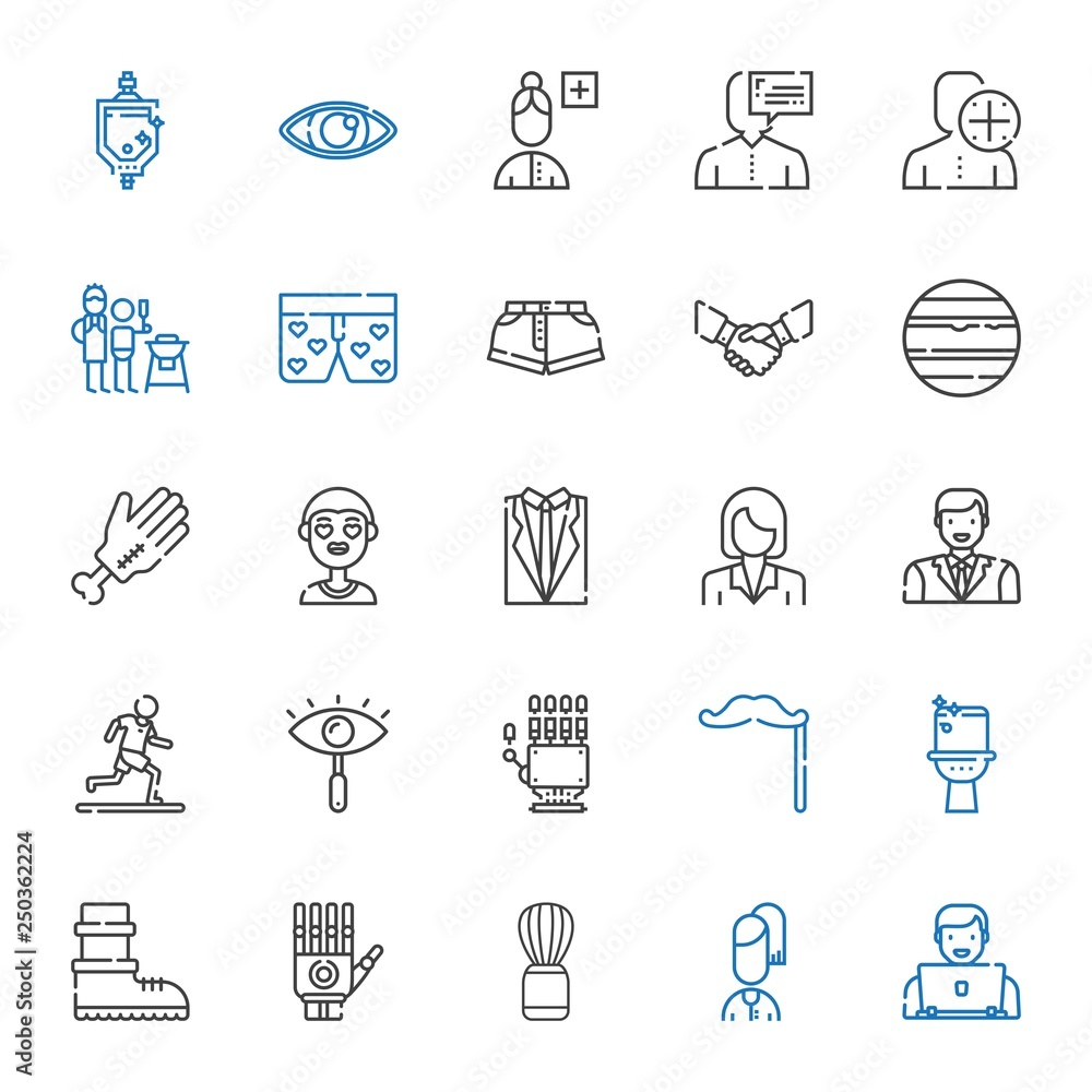 male icons set male icons set