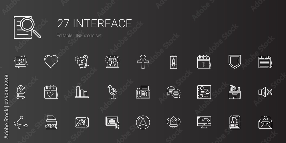 interface icons set interface icons set