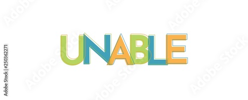 Unable word concept