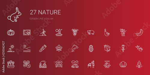 nature icons set