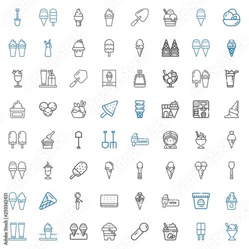 scoop icons set