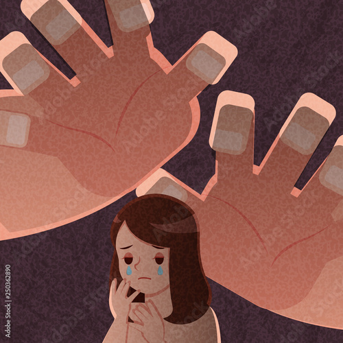 upset and depressed woman