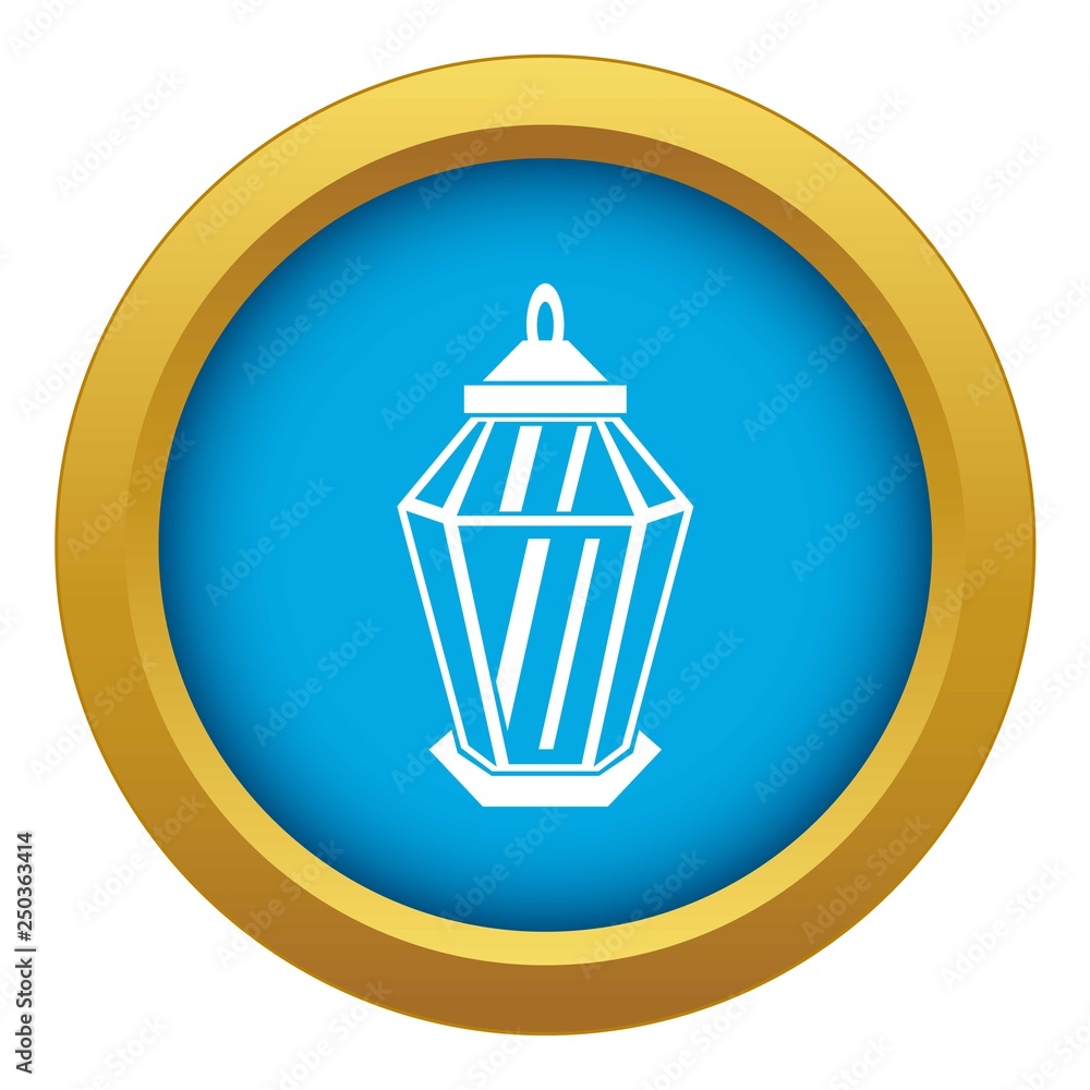 Arabic lantern icon blue vector isolated on white background for any design Arabic lantern icon blue vector isolated on white background for any design