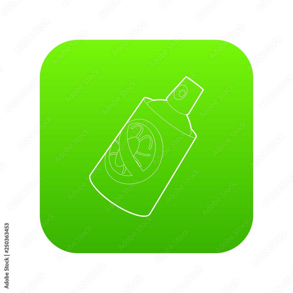 Insecticide spray icon green vector isolated on white background Insecticide spray icon green vector isolated on white background