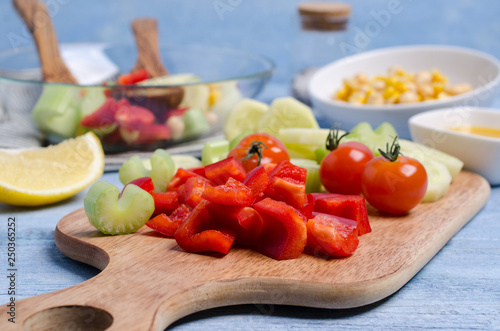 Salad of fresh vegetables