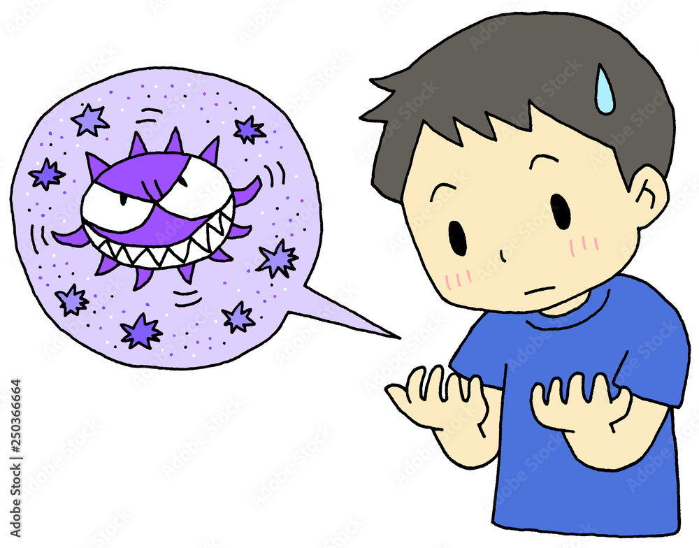 手 ばい菌 男の子 Stock イラスト Adobe Stock