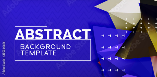 Triangular low poly background design
