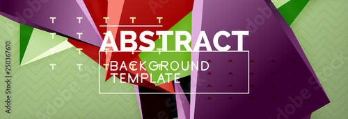 3d triangular shapes geometric background. Origami style pattern with triange shapes for decorative design. Poster design. Line design. Modern presentation template