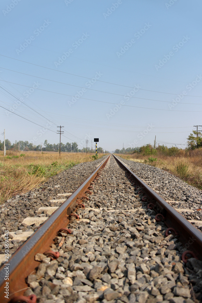 Fototapeta premium railway in countryside