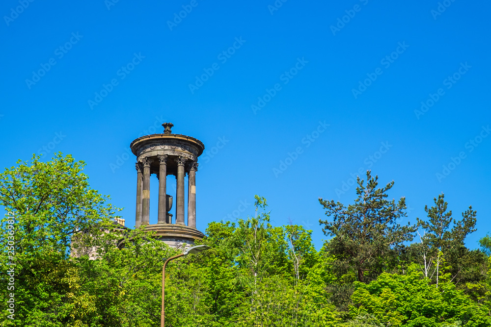 Das Dugald Stewart Monument in Edinburgh/Schottland Das Dugald Stewart Monument in Edinburgh/Schottland
