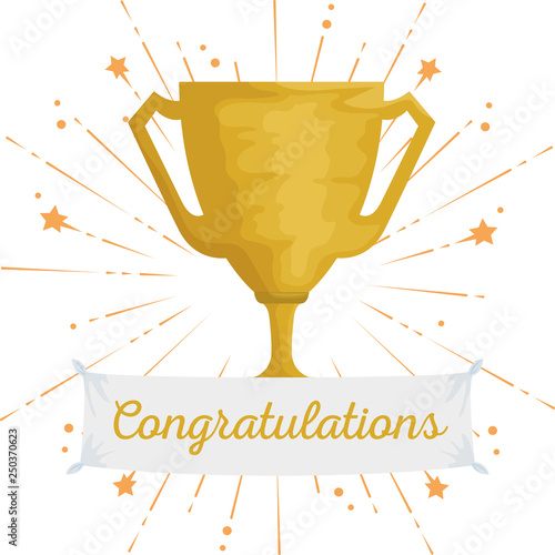 prize cup to congratulation happy celebration