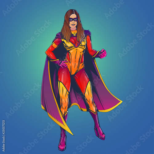 strong adult sexy woman superhero