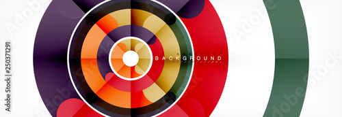 Line design circles abstract background