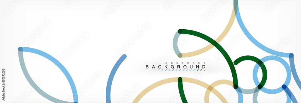Curly lines abstract background, color overlapping linear texture Curly lines abstract background, color overlapping linear texture