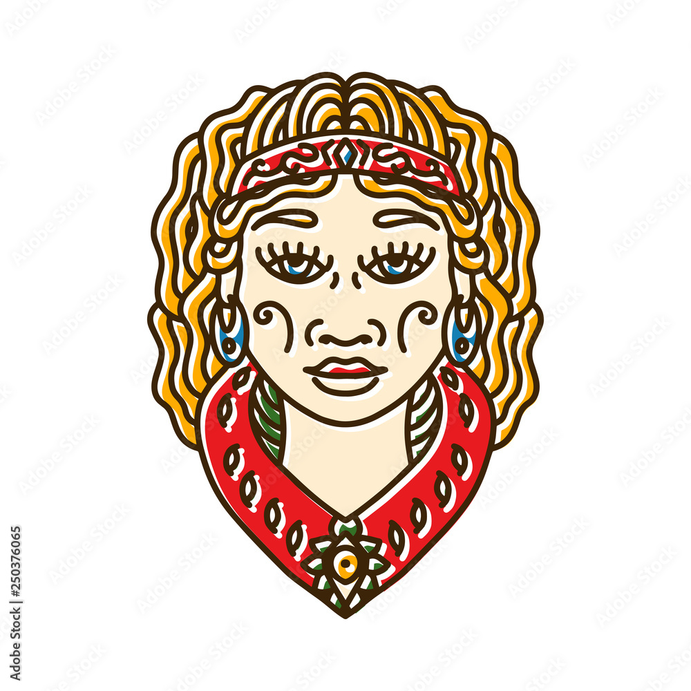 Women Head Boho Style Women Head Boho Style