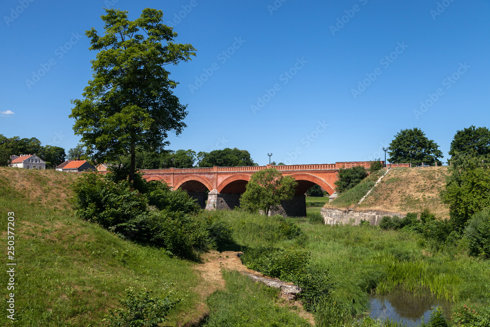 View to brick bridge. View to brick bridge.